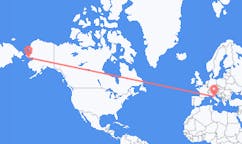 Flyreiser fra Nome, USA til Perugia, Italia