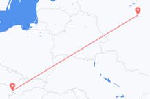 Vluchten van Bratislava, Slowakije naar Moskou, Rusland
