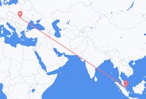Flyrejser fra Singapore, Singapore til Satu Mare, Rumænien