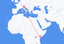 Flyreiser fra Malindi, Kenya til Firenze, Italia