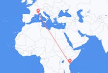 Flyreiser fra Malindi, til Nice