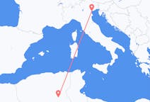 Flyrejser fra Touggourt, Algeriet til Venedig, Italien