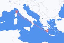 Fly fra Kythira til Bastia