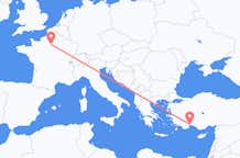Flyreiser fra Antalya, til Paris