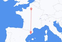 Loty z Barcelona, Hiszpania z Paryż, Francja
