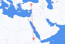Flyrejser fra Gonder, Etiopien til Kayseri, Tyrkiet