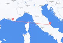 Flights from Toulon, France to Pescara, Italy