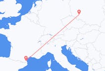 Flyreiser fra Wrocław, Polen til Perpignan, Frankrike