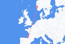Loty z Stavanger, Norwegia do San Sebastián, Hiszpania