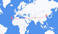 Flug frá Qingdao, Kína til La Palma, Spáni