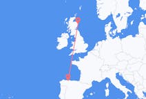 Voli da Asturie, Spagna a Aberdeen, Scozia