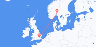 Flights from Norway to the United Kingdom