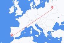 Flug frá Faro-héraði, Portúgal til Minsk, Hvíta-Rússlandi