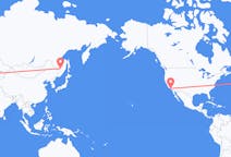 Flights from Los Angeles, the United States to Khabarovsk, Russia