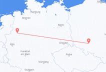 Vluchten van Wroclaw, Polen naar Munster, Duitsland