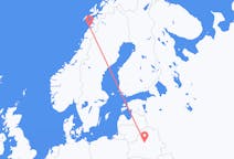 Vols de Bodø, Norvège à Minsk, Biélorussie