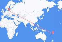 Flyreiser fra Nadi, Fiji til Gdańsk, Polen