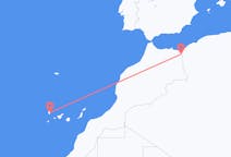 Voos de Oujda, Marrocos para La Palma, Espanha