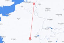 Vluchten van Maastricht, Nederland naar Lyon, Frankrijk