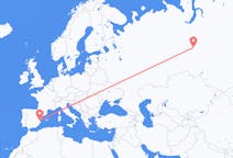 Flights from Surgut, Russia to Valencia, Spain