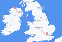 Flights from Derry, Northern Ireland to London, England