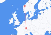 Flyreiser fra Zürich, Sveits til Sogndal, Norge