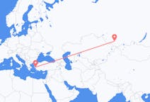 Flights from İzmir, Turkey to Gorno-Altaysk, Russia