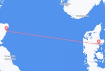 Flights from Aarhus, Denmark to Aberdeen, Scotland