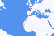 Flyreiser fra Cap Skiring, Senegal til Bordeaux, Frankrike
