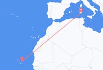 Flyg från Boa Vista (kommun i Brasilien, Roraima, lat 3,19, long -60,61) till Cagliari