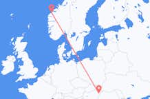 Vluchten van Ålesund naar Debrecen