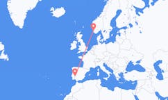 Flights from Badajoz, Spain to Stavanger, Norway