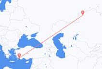 Flights from Kostanay, Kazakhstan to Dalaman, Turkey