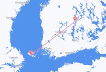 Flyg från Mariehamn, Åland till Jyväskylä, Finland