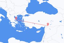 Flyreiser fra Gaziantep, Tyrkia til Skiathos, Hellas