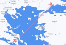 터키발 테키르다, 그리스행 아테네 항공편