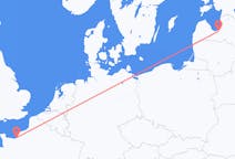 Vluchten van Riga, Pescara naar Deauville
