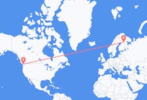 캐나다 빅토리아에서 출발해 핀란드 쿠사모에게(으)로 가는 항공편