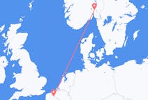 Flyreiser fra Oslo, Norge til Lille, Frankrike