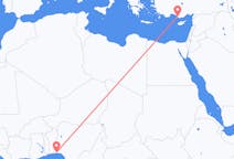 Flights from Lagos to Gazipaşa