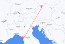 Flights from Pisa, Italy to Linz, Austria