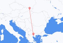 出发地 斯洛伐克从 科希策目的地 希腊塞萨洛尼基的航班