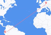 Flyg från Jaén, Peru till Nürnberg, Tyskland