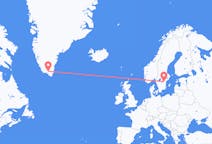 グリーンランドのから ナルサルスアク、スウェーデンのへ リンシェーピングフライト