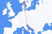 出发地 丹麦出发地 奥尔堡目的地 意大利那不勒斯的航班