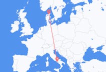 Flights from Aalborg, Denmark to Naples, Italy