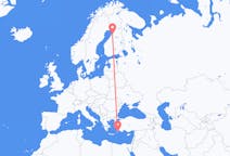 Flights from Rhodes, Greece to Oulu, Finland