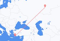 Flyg från Ufa, Ryssland till Rhodes, England, Grekland