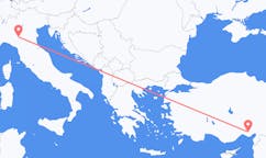 Fly fra Parma til Adana