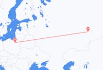 Flyreiser fra Jekaterinburg, Russland til Szymany, Szczytno fylke, Polen